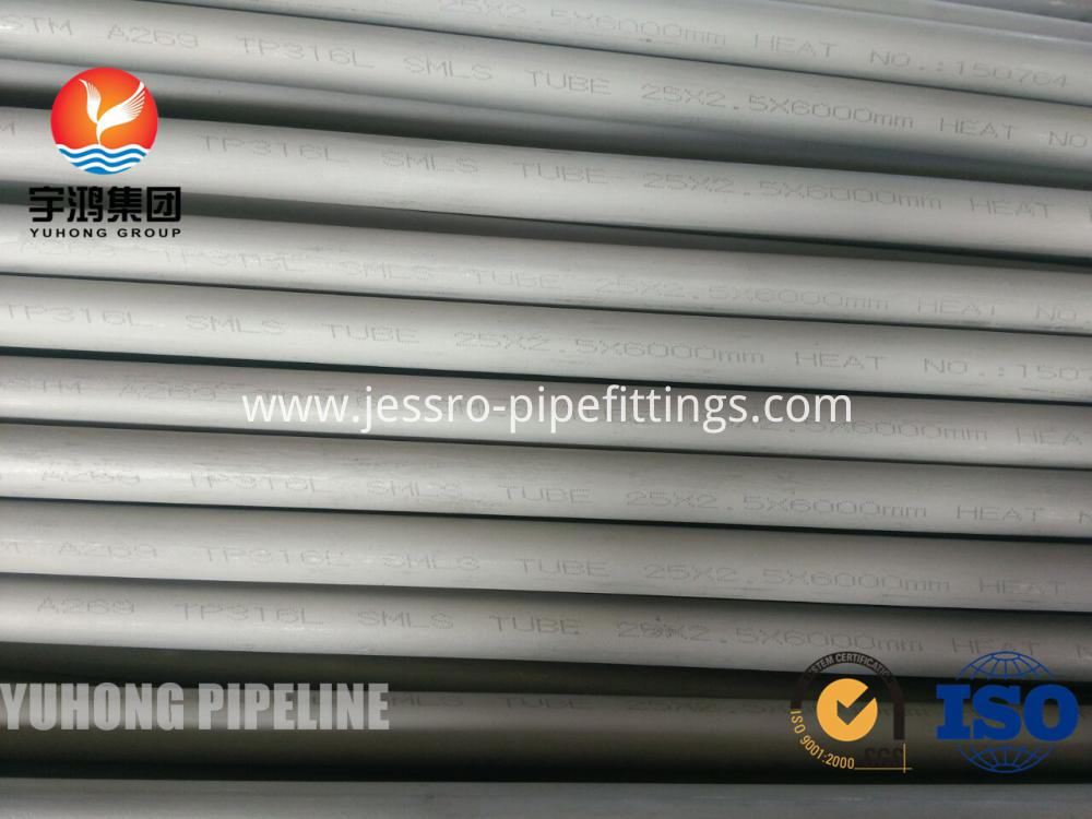Seamless Tube A269 TP316 316L for heat exchanger Seamless Tube A269 TP316 316L for heat exchanger